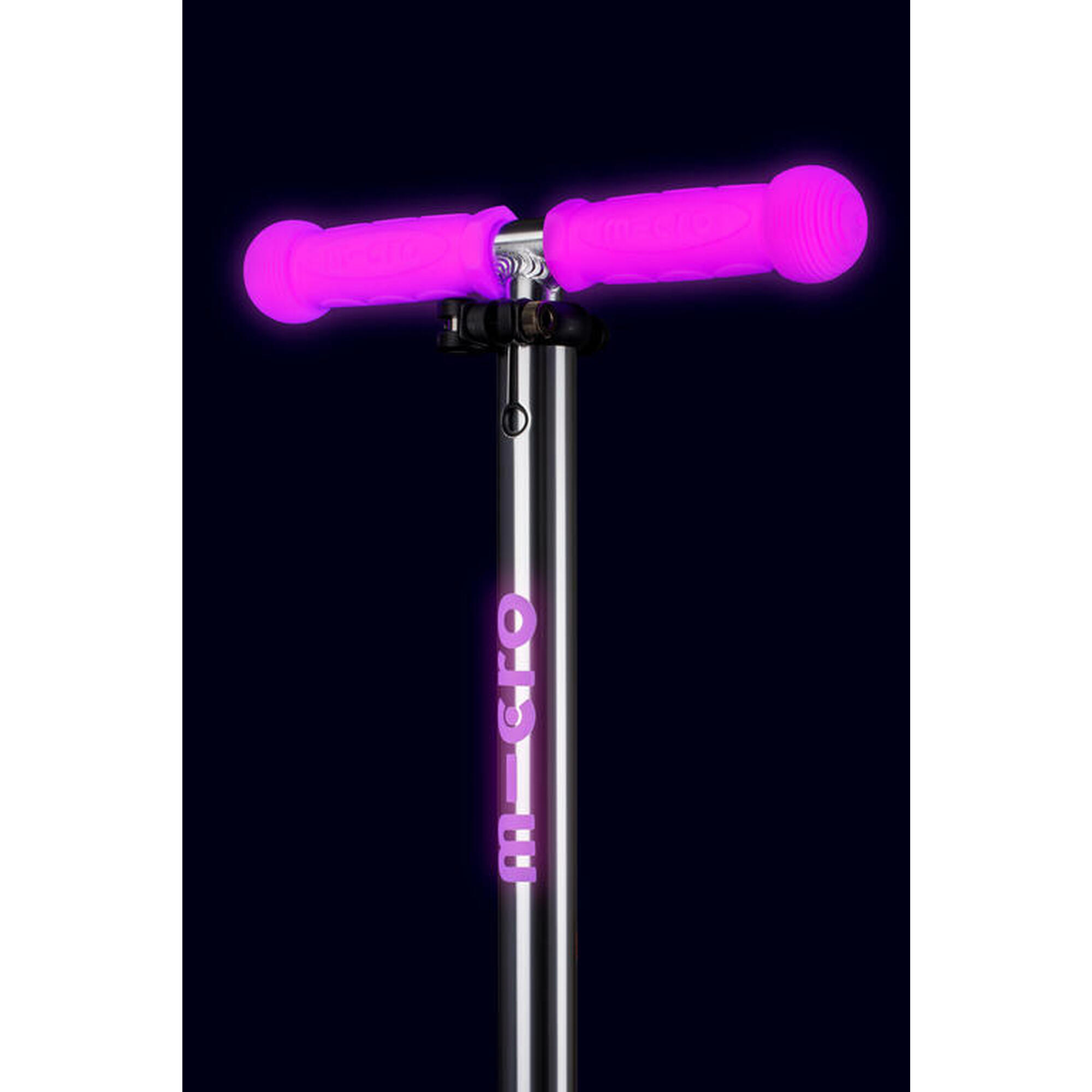 Patinete Scooter 3 Ruedas Micro Mini Deluxe LED Glow rosa
