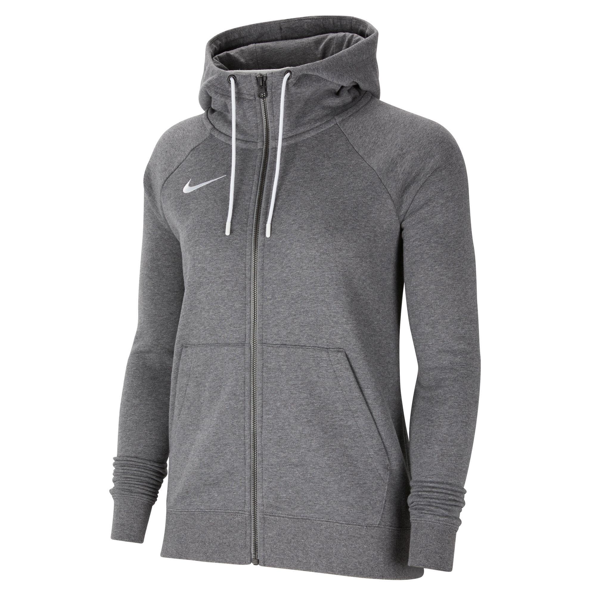 Felpa con cappuccio full zip donna ( fleece) nike grigio 4/4