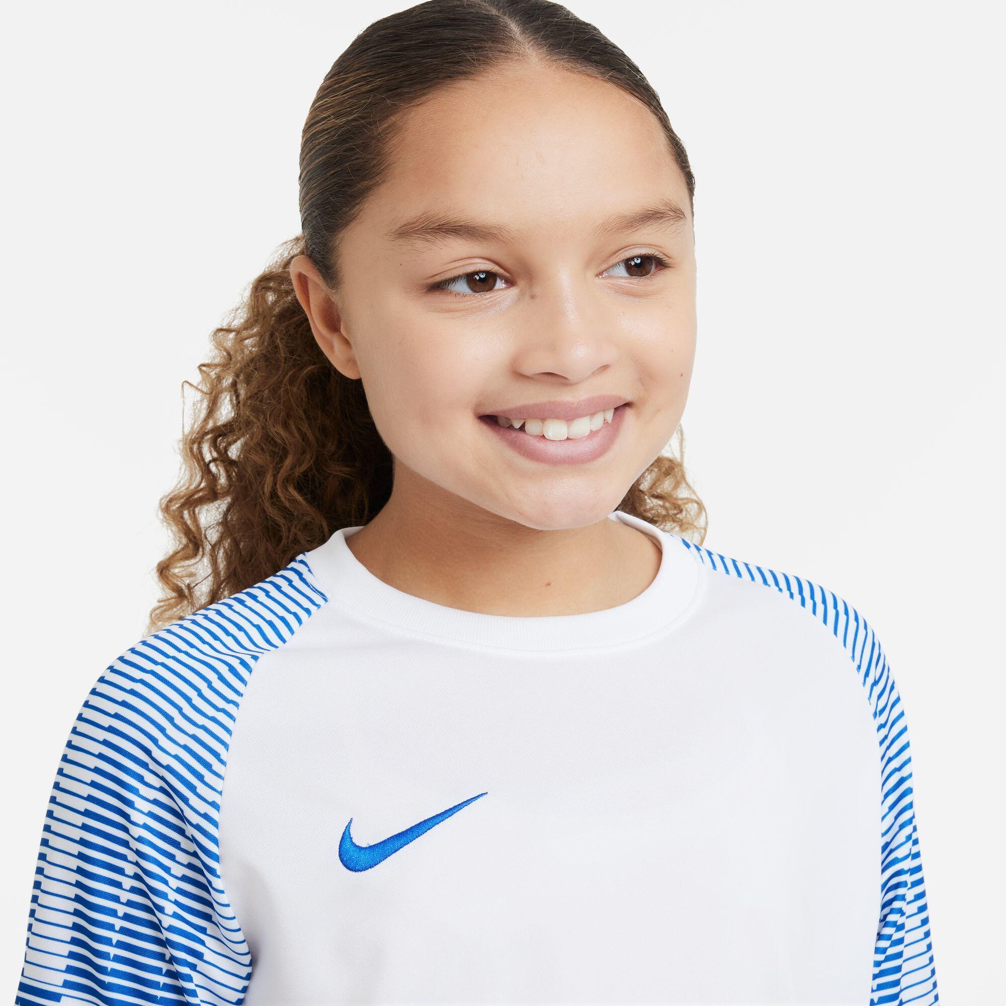 T-shirt da calcio junior nike bianco /blu 2/6
