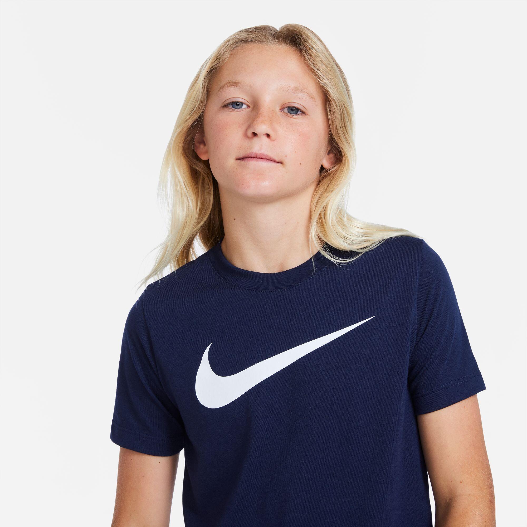 T-shirt junior nike blu 3/4