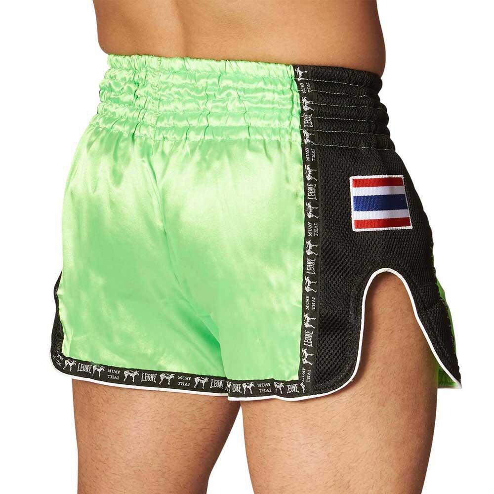Calções de Muay Thai para adultos Leone 1947 BANGKOK verde 2/2