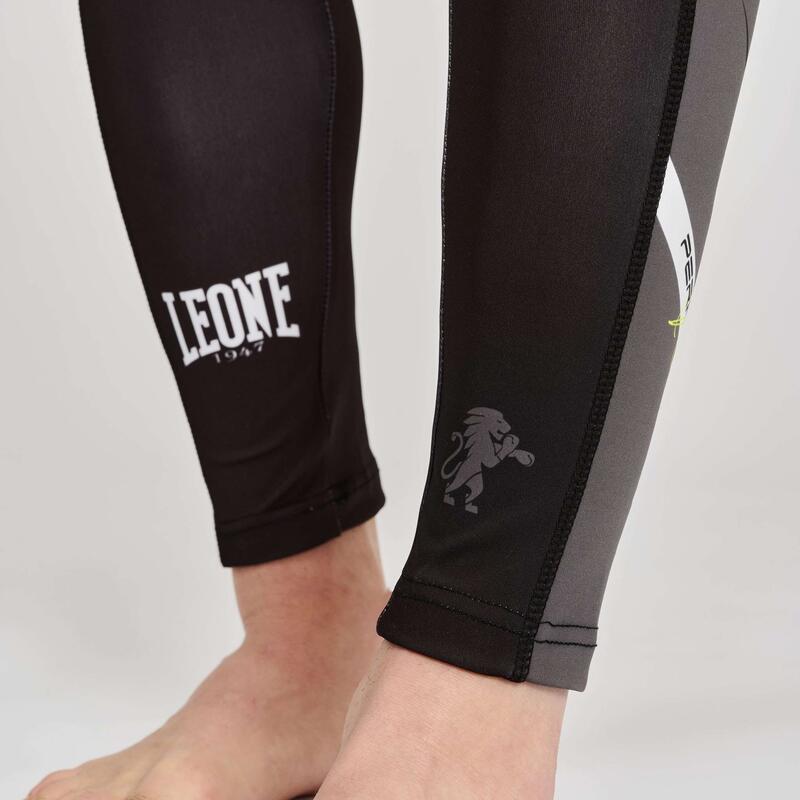 Mallas Leggings Hombre Deportes Combate Leone 1947 REVO FLUO negro