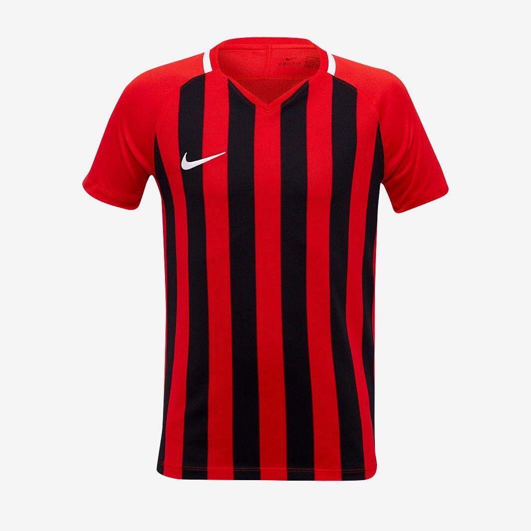 Nike - Nike T-shirt Rayé Division Iii - T-shirt Manches Courtes - Blanc|noir|rouge - Grand - Decathlon