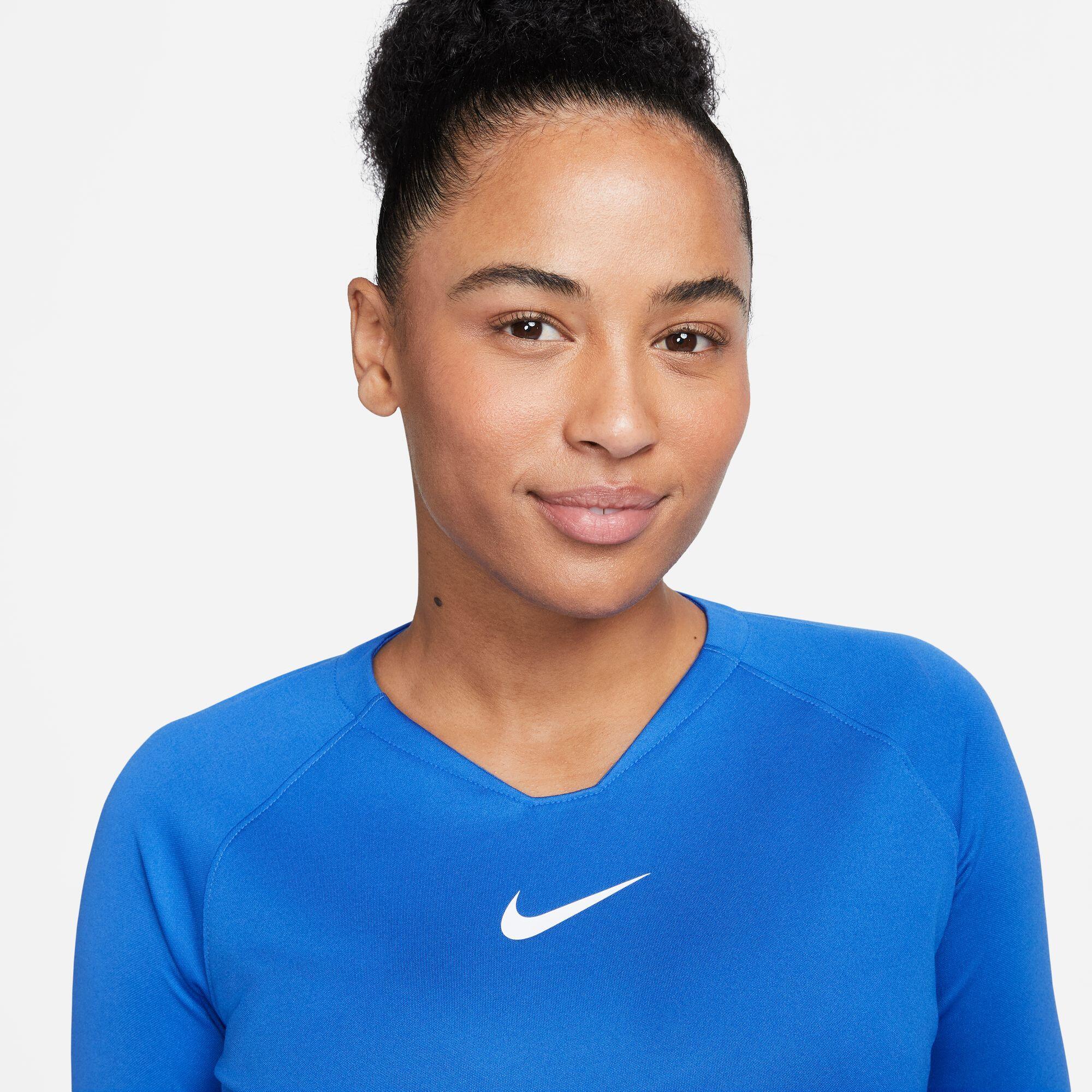 Maglie maniche lunghe da calcio donna nike royal 2/4