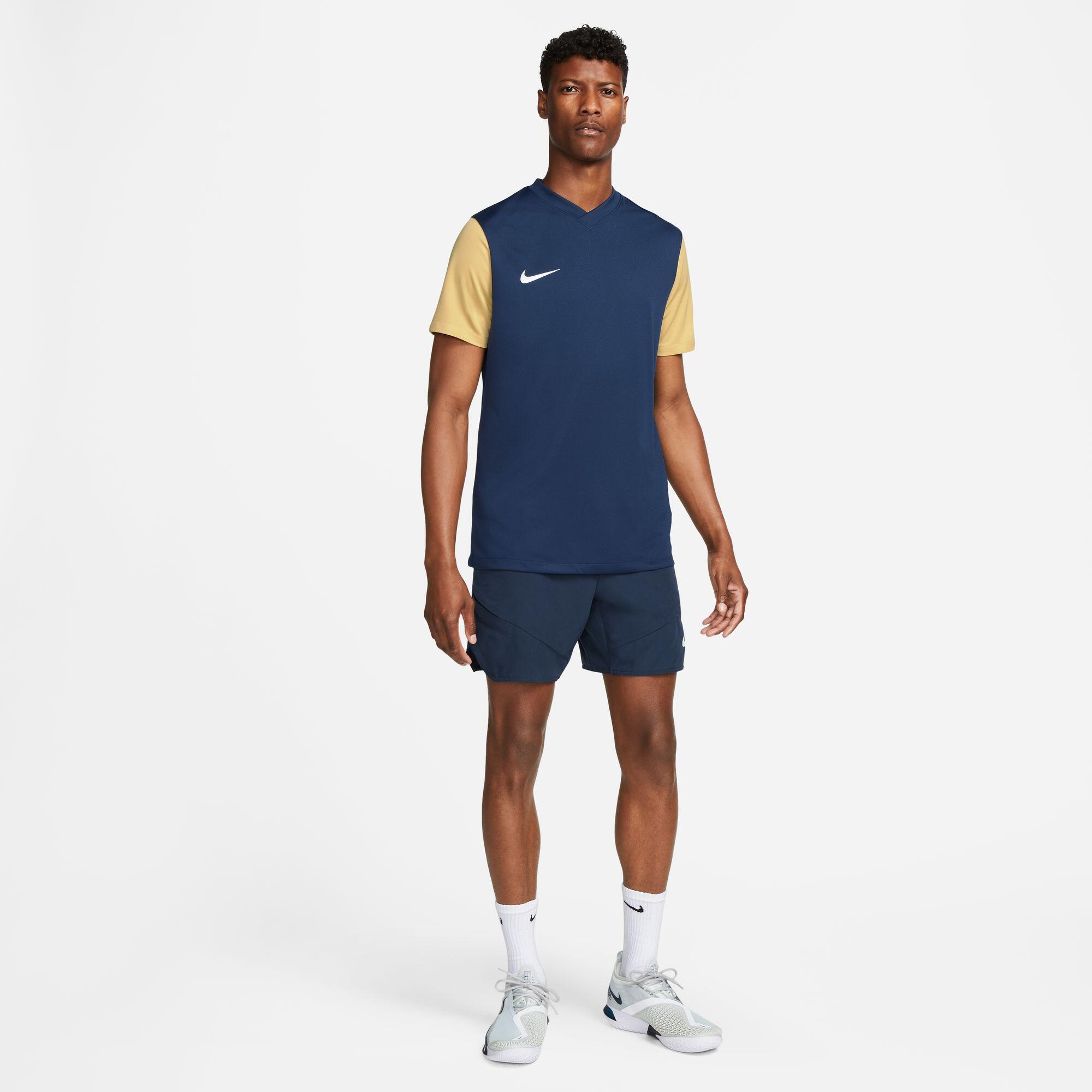 T-shirt da calcio uomo nike blu navy 3/4