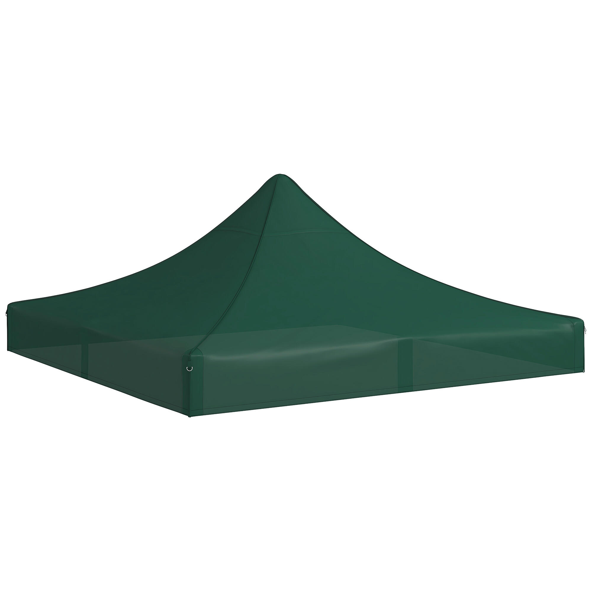 Toldo de substituição para pérgola verde escuro outsunny