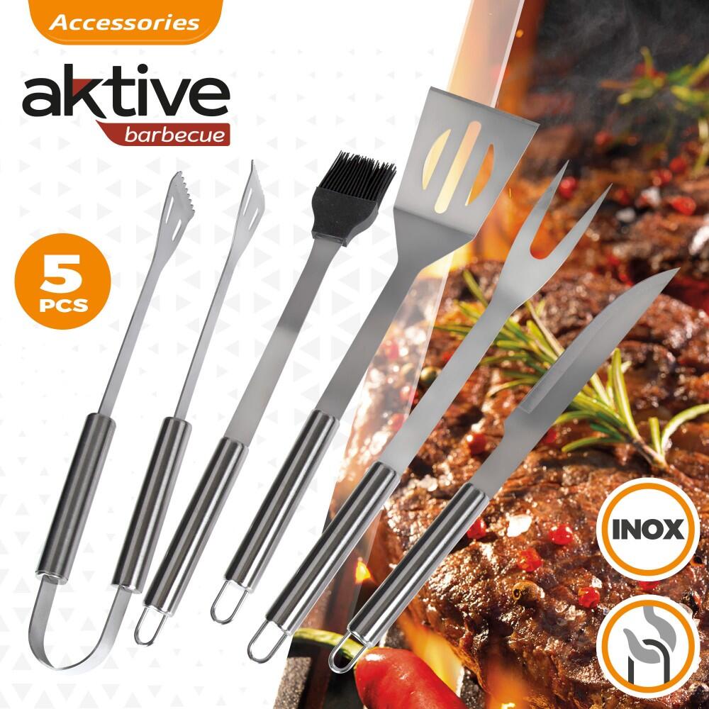 Custodia per utensili da barbecue Aktive 2/7