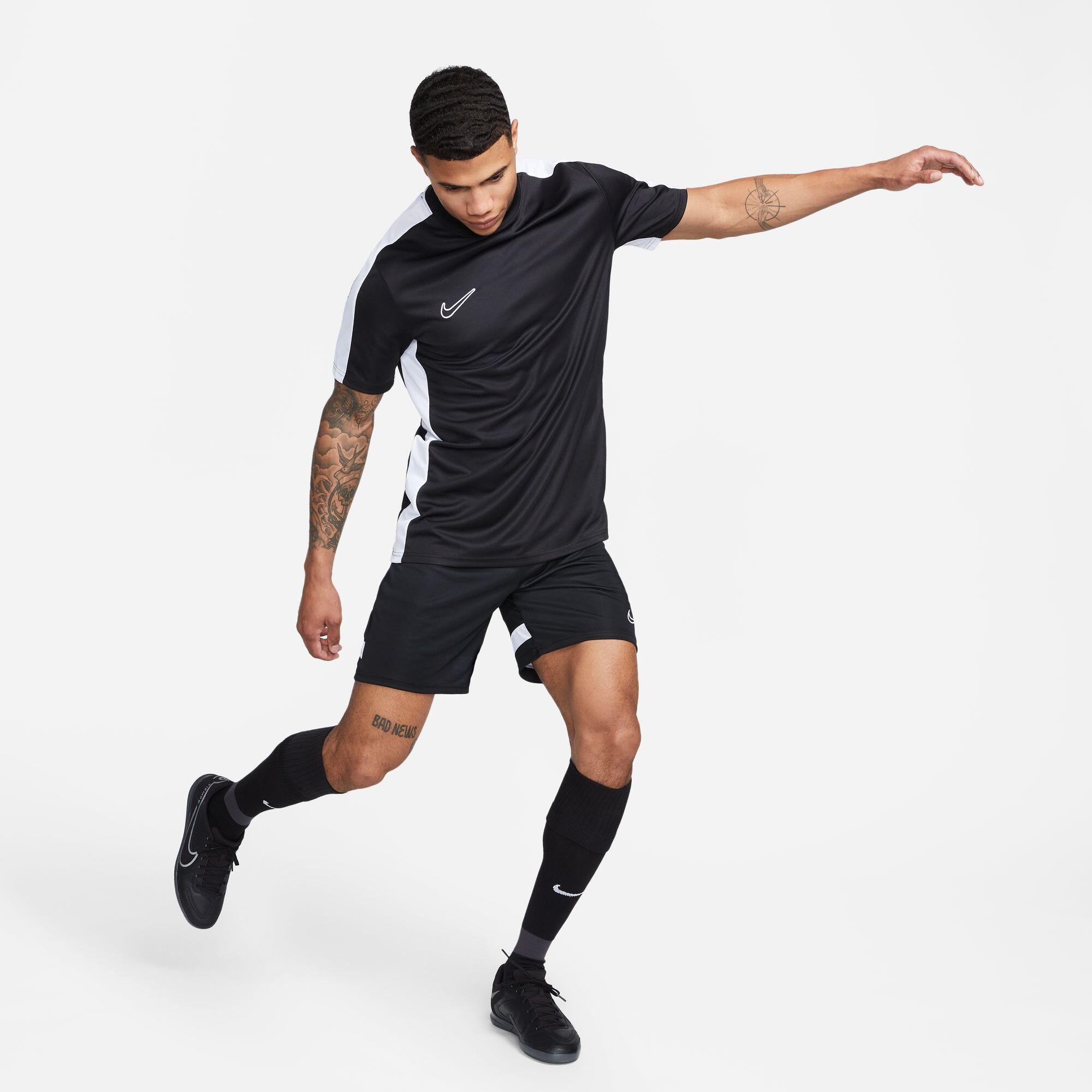 T-shirt da calcio uomo nike nero 3/4