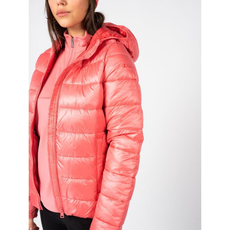 Chaqueta para mujer Champion Hooded polyfilled en color rosa