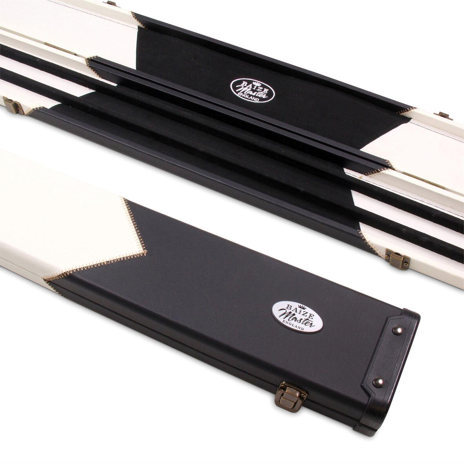 Baize Master 1 Piece WIDE WHITE ARROW Snooker Pool Cue Case - Holds 3 Cues 1/7
