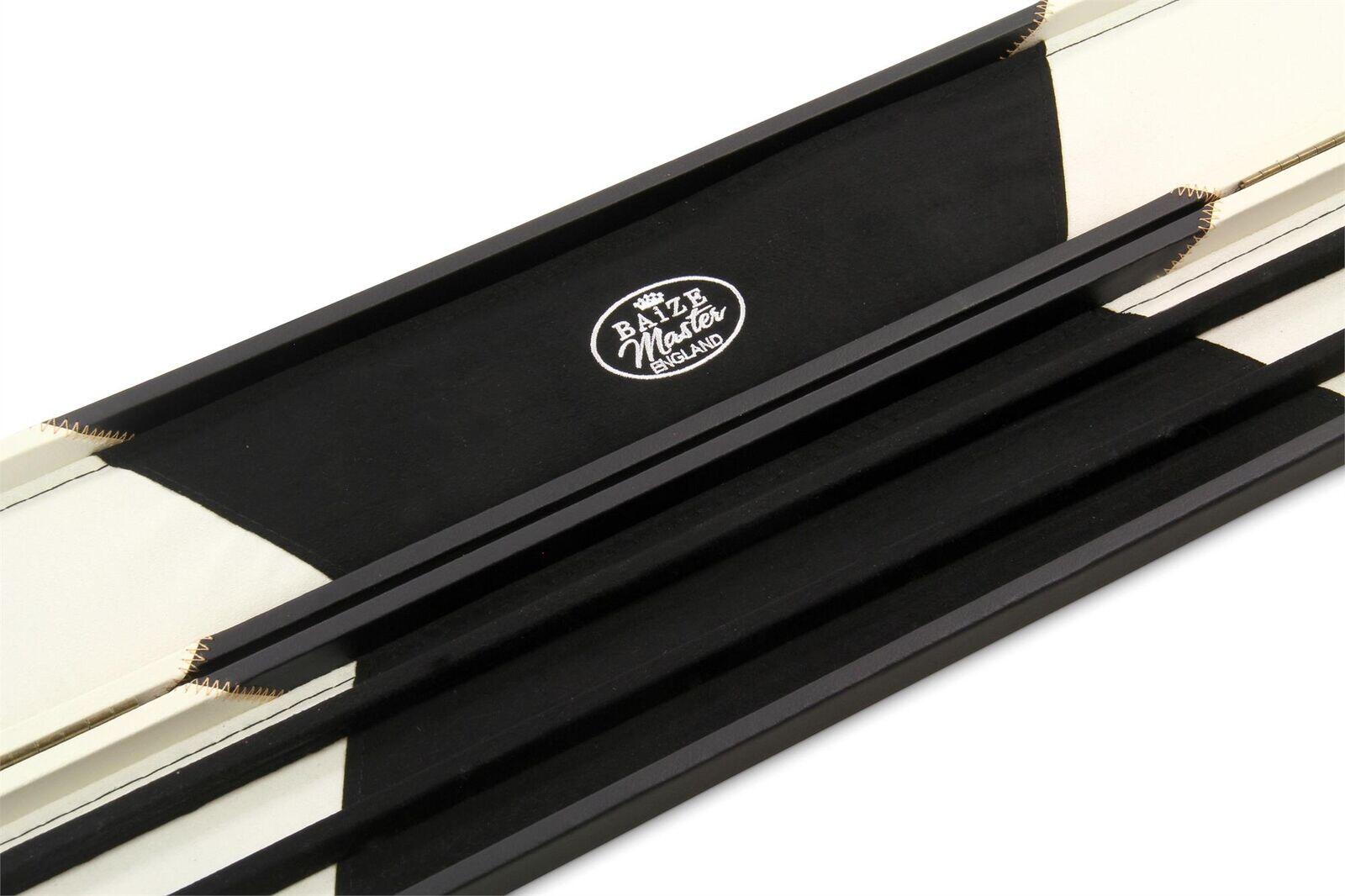Baize Master 1 Piece WIDE WHITE ARROW Snooker Pool Cue Case - Holds 3 Cues 6/7