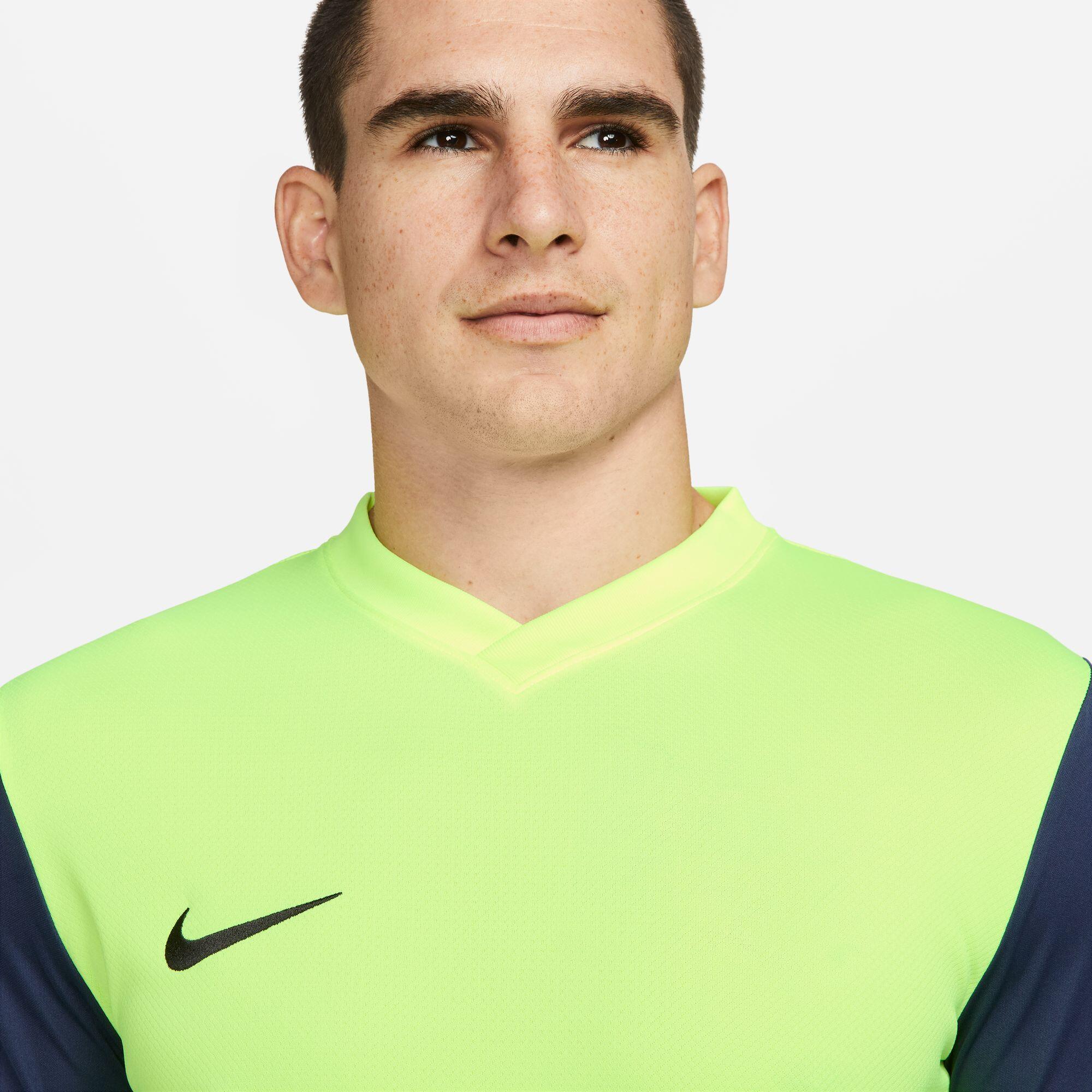 T-shirt da calcio uomo nike verde fluorescente 2/4