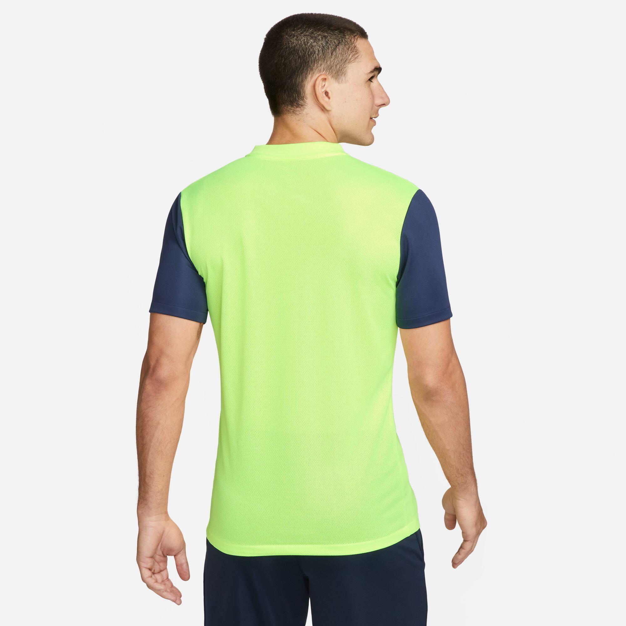 T-shirt da calcio uomo nike verde fluorescente 4/4