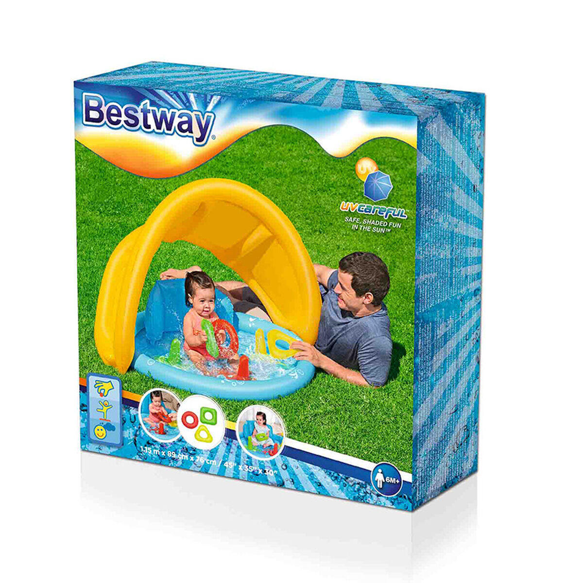 Aufblasbares Planschbecken für Kinder Bestway + 6 Monate 2/5
