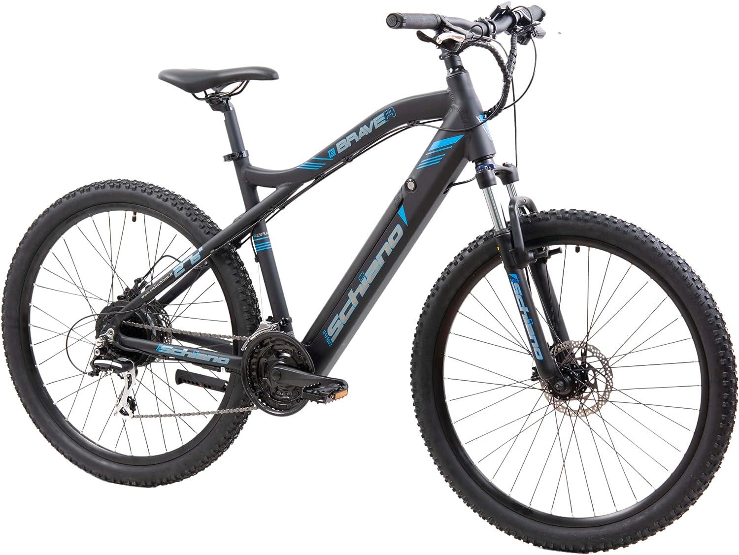 F.LLI SCHIANO Braver 27.5 MTB, pedaleo asistido, cuadro de aluminio, amortiguado