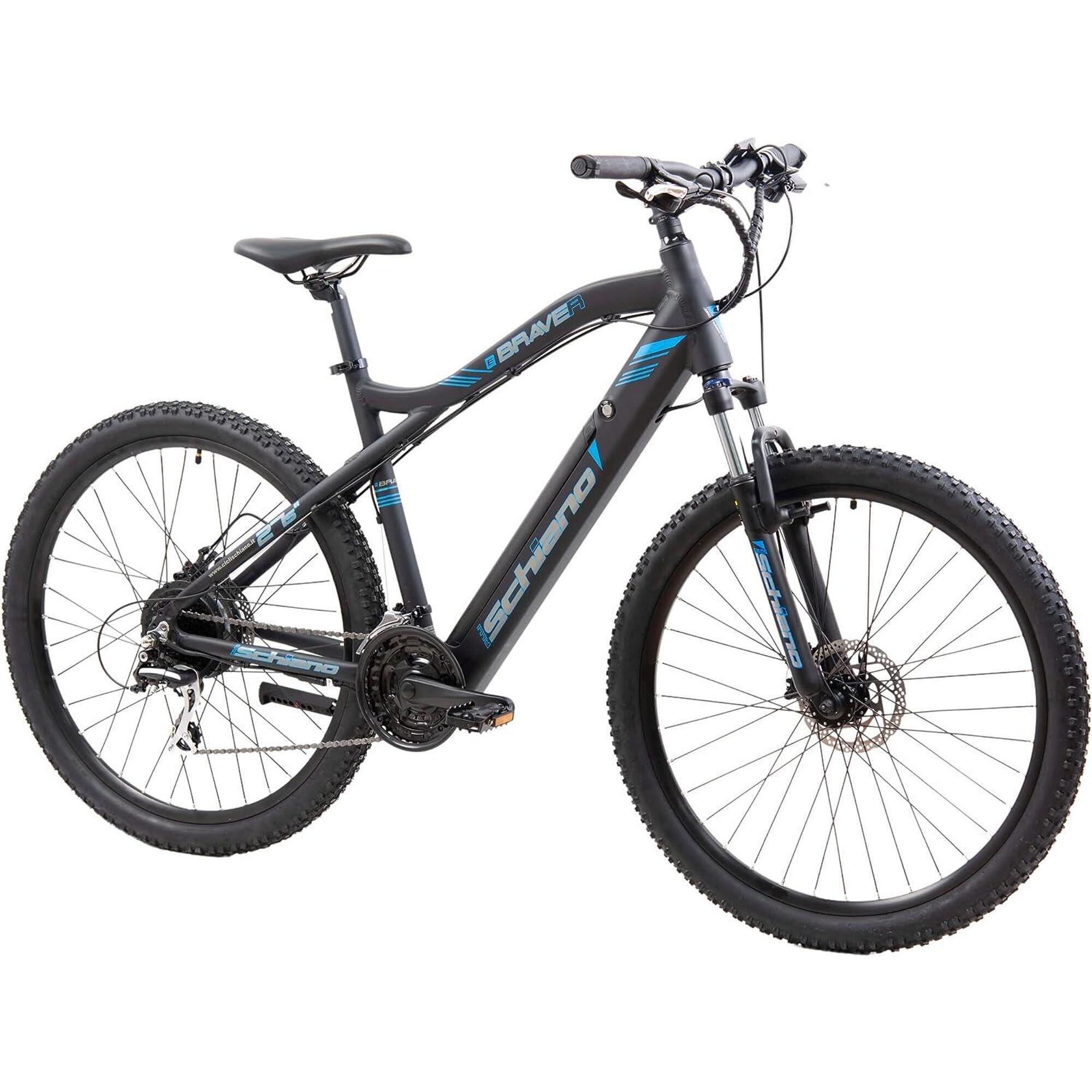 Braver 27.5 MTB, pedalata assistita, telaio in alluminio, ammortizzatore