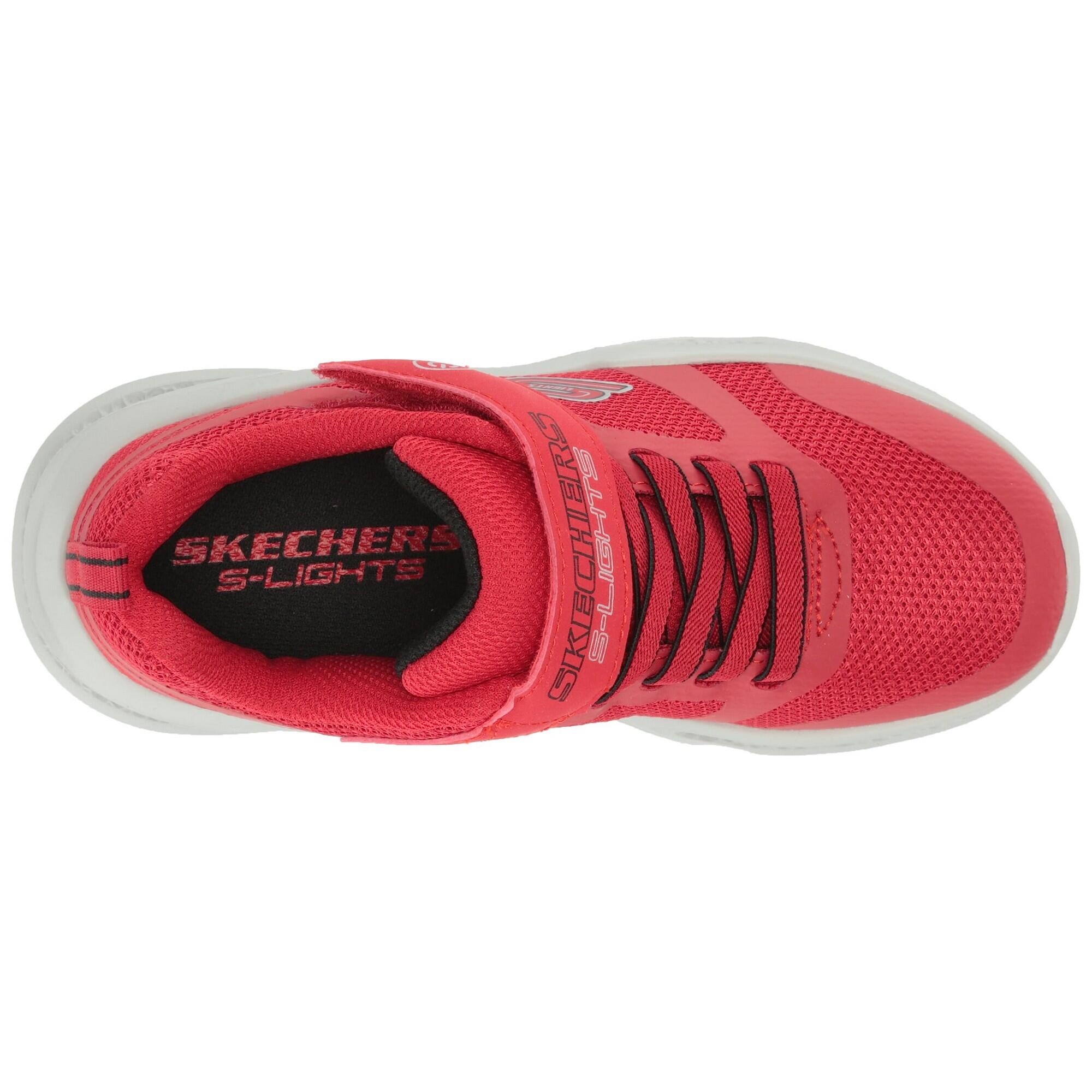 Boys SLights MeteorLights Trainers (Red/Black) 4/5