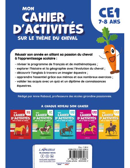 Mon cahier d'activités sur le thème du cheval - CE1 2/4
