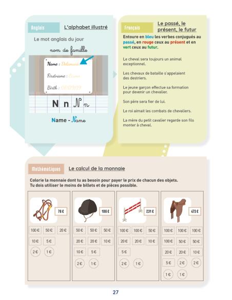 Mon cahier d'activités sur le thème du cheval - CE1 4/4