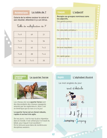 Mon cahier d'activités sur le thème du cheval - CE2 3/4