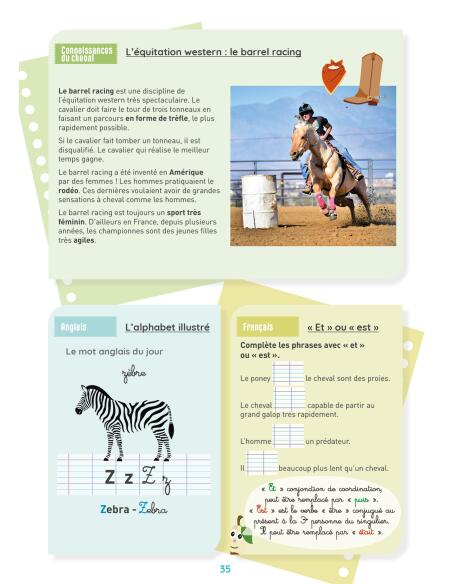 Mon cahier d'activités sur le thème du cheval - CE2 4/4