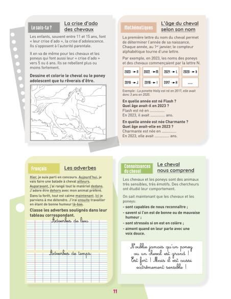 Mon cahier d'activités sur le thème du cheval - CM1 4/4