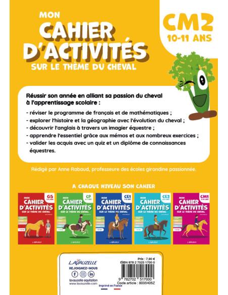 Mon cahier d'activités sur le thème du cheval - CM2 2/4