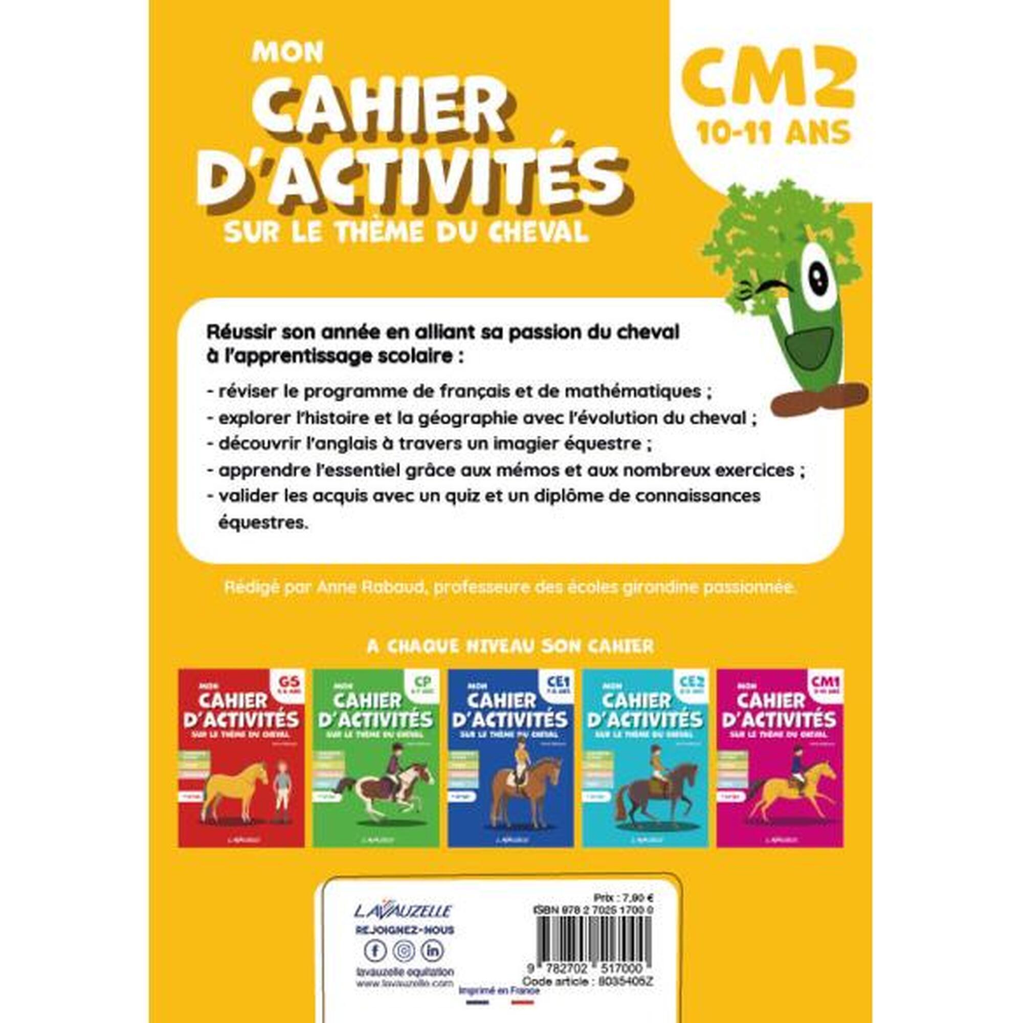 Mon cahier d'activités sur le thème du cheval - CM2