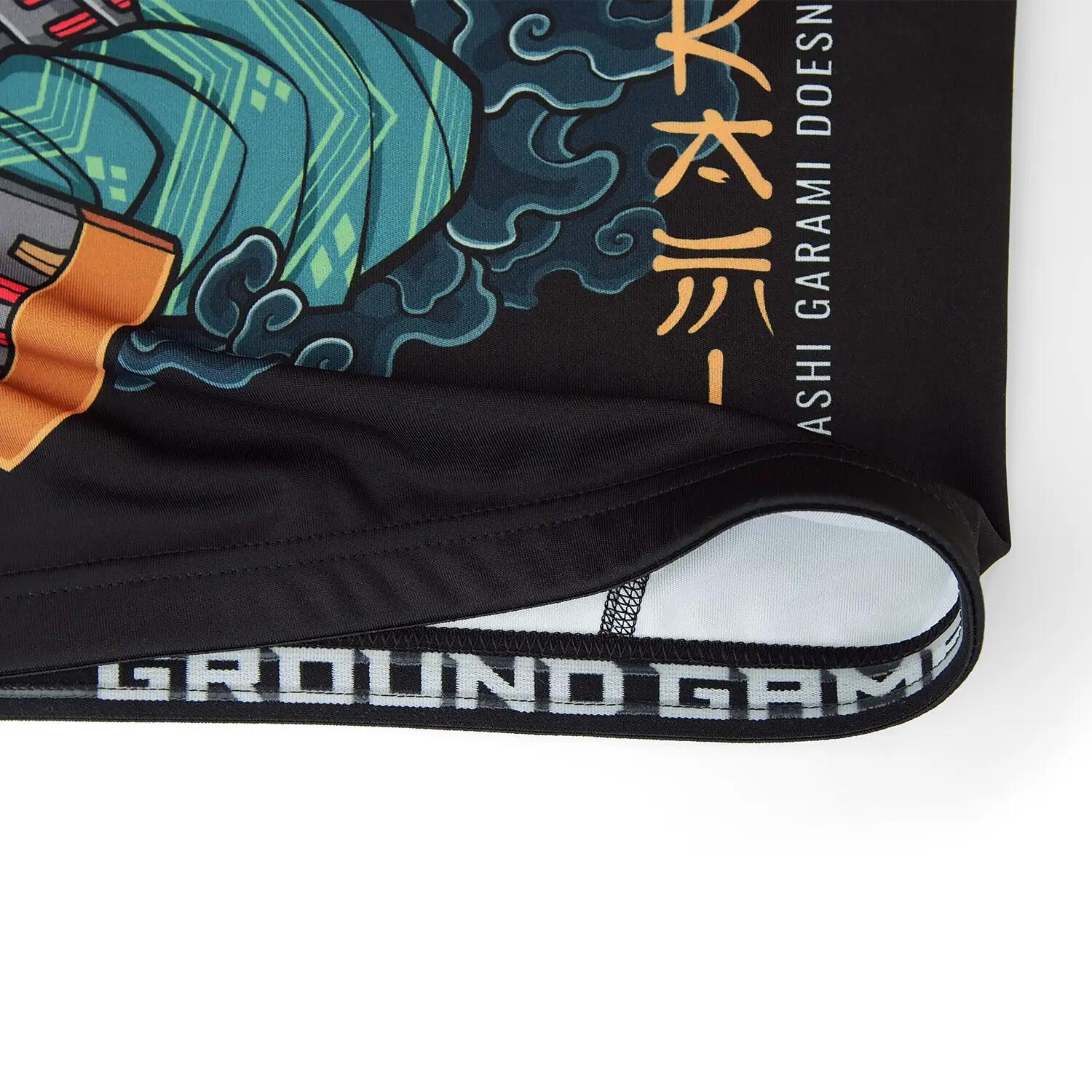 Rashguard do MMA/BJJ męski Ground Game Ashi Garami z krótkim rękawem 6/6