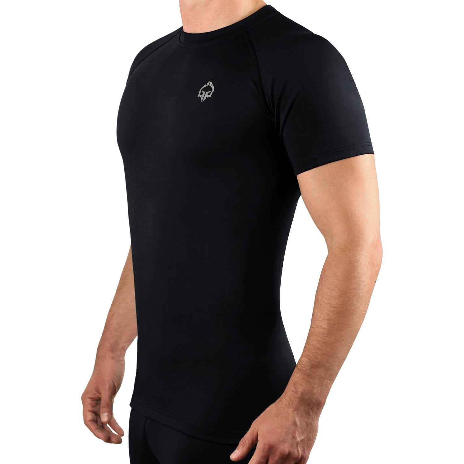 Rashguard męski Ground Game Essential Platinum z krótkim rękawem 3/5