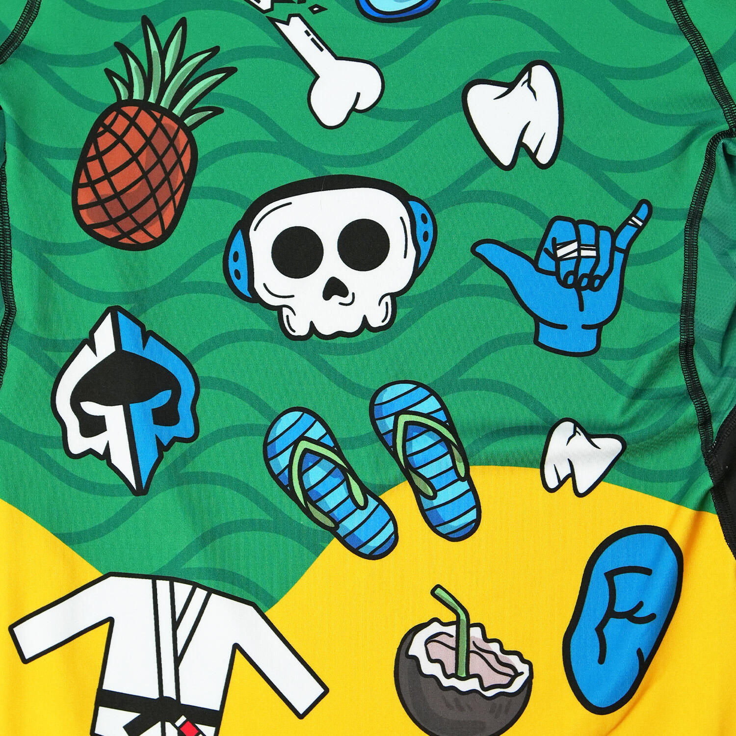Rashguard masculino Ground Game Copacabana 3/4