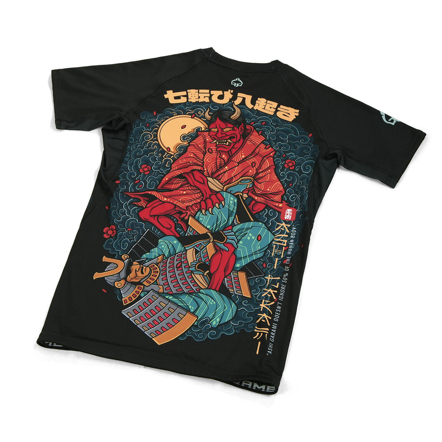 Rashguard do MMA/BJJ męski Ground Game Ashi Garami z krótkim rękawem 4/6