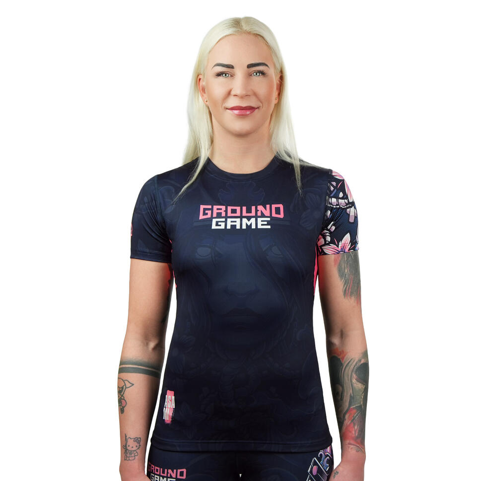 Rashguard damski Ground Game Asami z krótkim rękawem