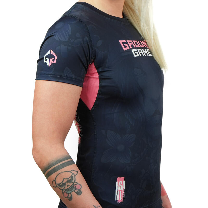 Rashguard damski Ground Game Asami z krótkim rękawem