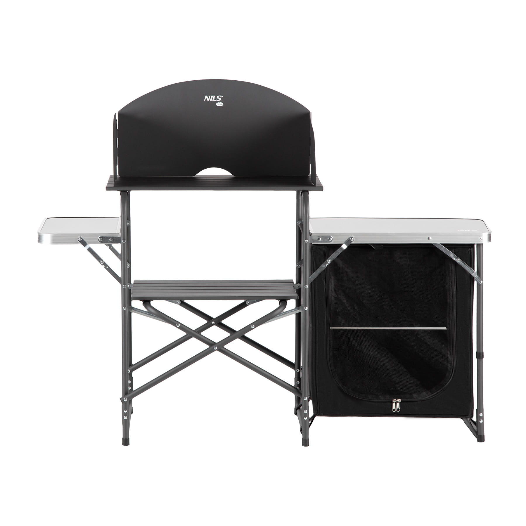 Opvouwbare campingkeuken met zijplanken NILS CAMP NC3041 4/7