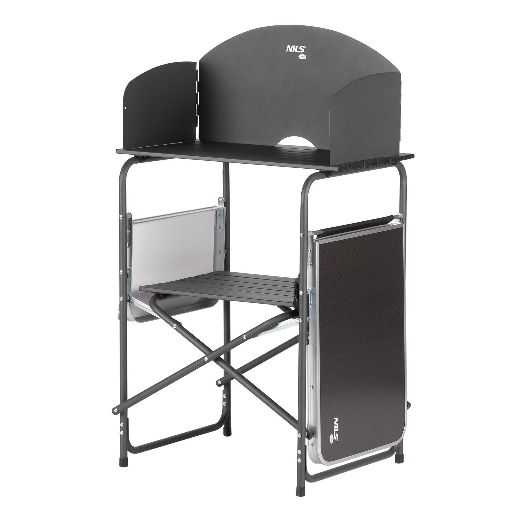 Opvouwbare campingkeuken met zijplanken NILS CAMP NC3041 3/7