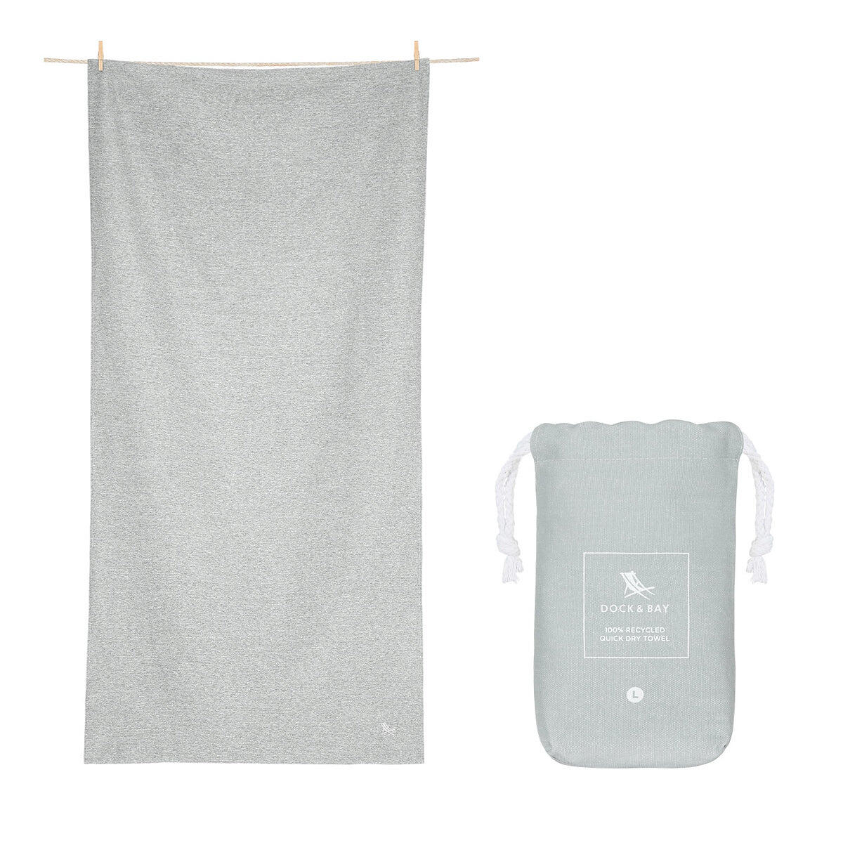 Quick Dry Towels - Mountain Grey 6/7
