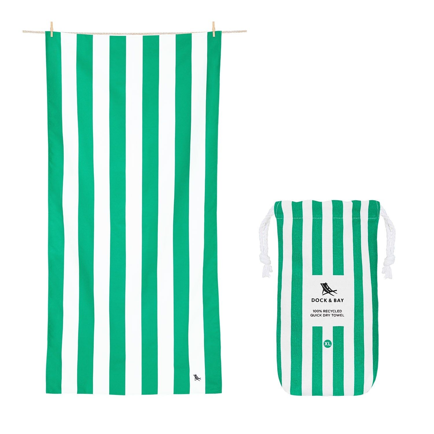 DOCK & BAY Quick Dry Towels - Cancun Green