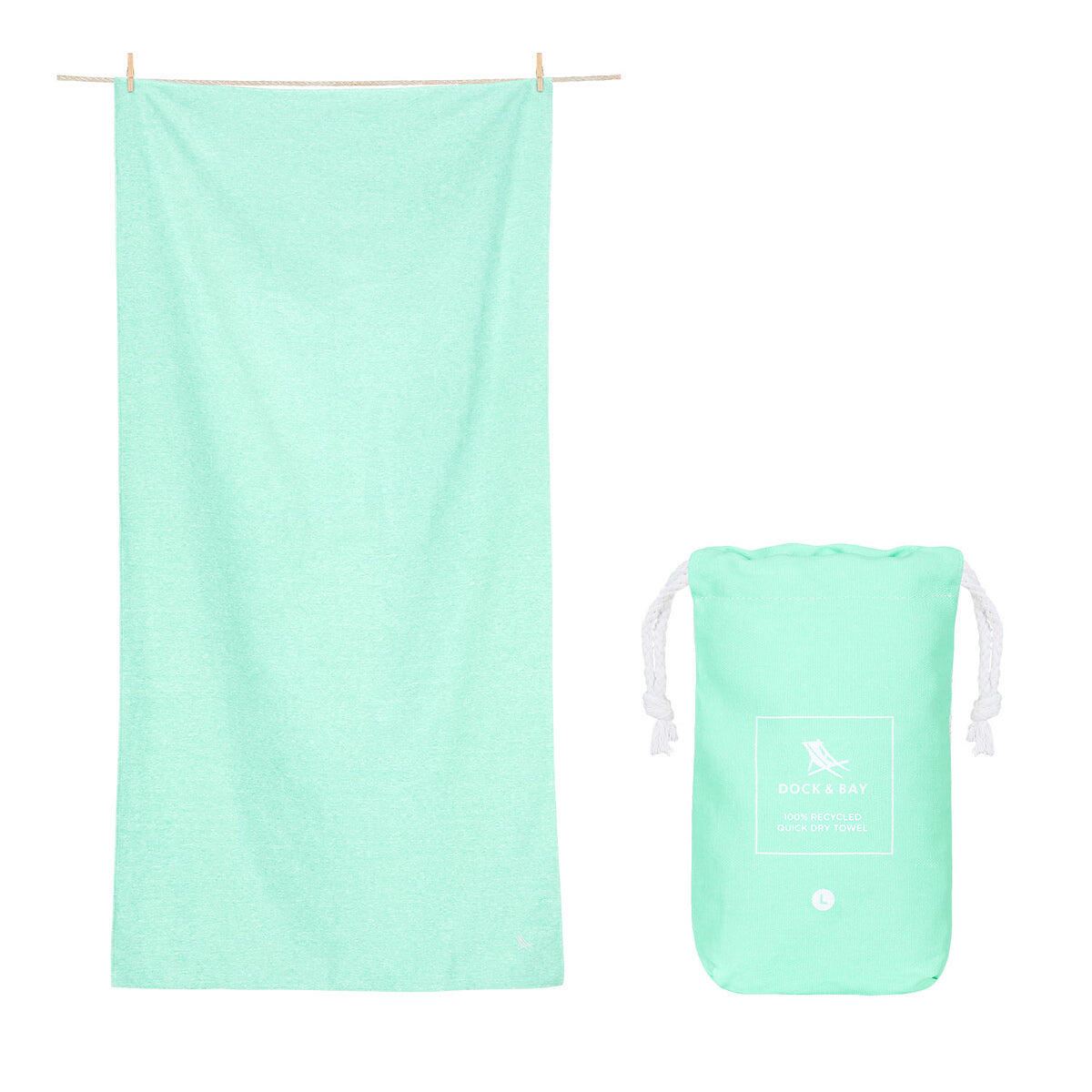 Quick Dry Towels - Rainforest Green 4/7