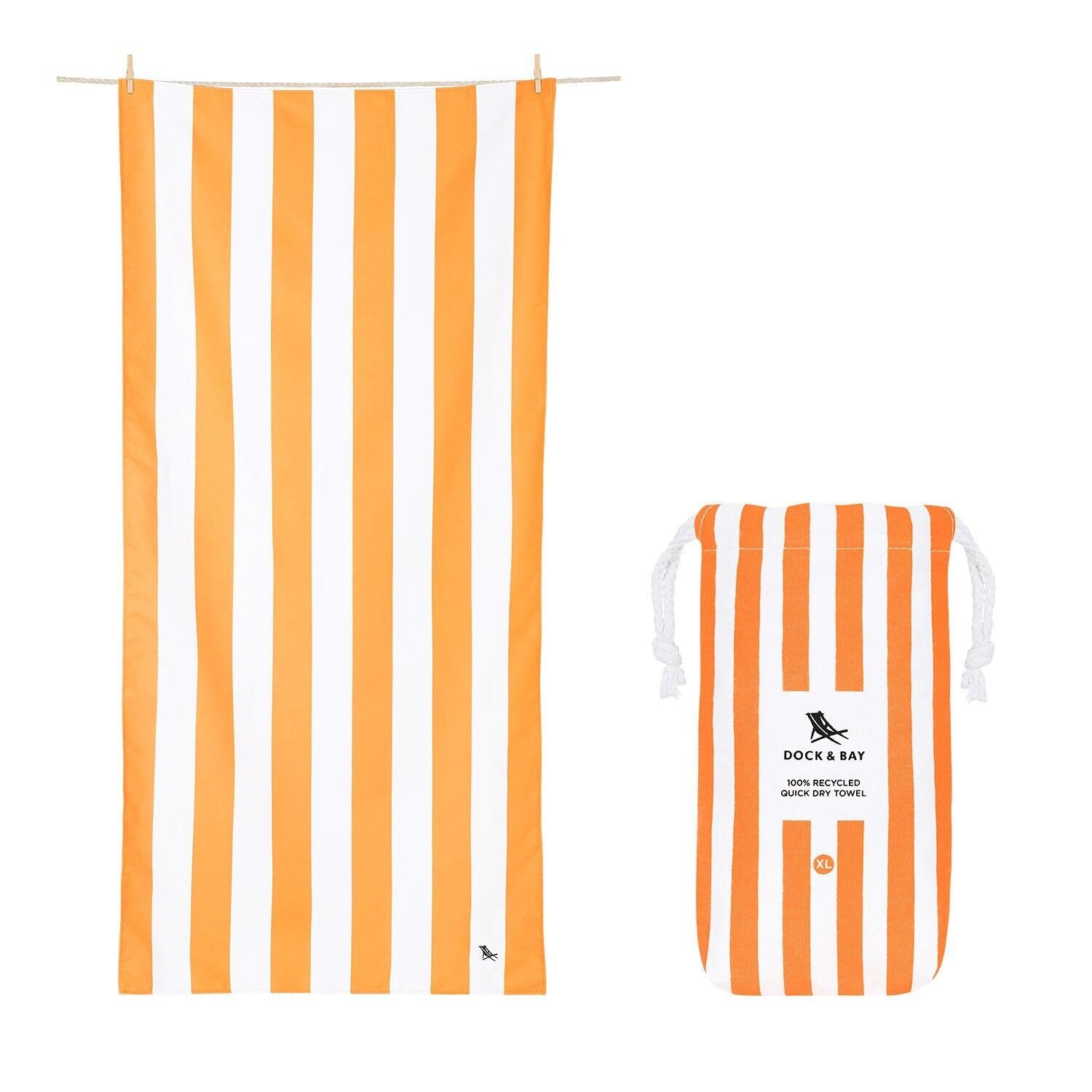 DOCK & BAY Quick Dry Towels - Ipanema Orange