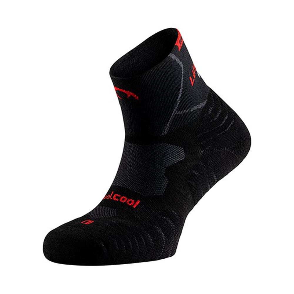 Meias path pro corrida unisex vermelho lurbel
