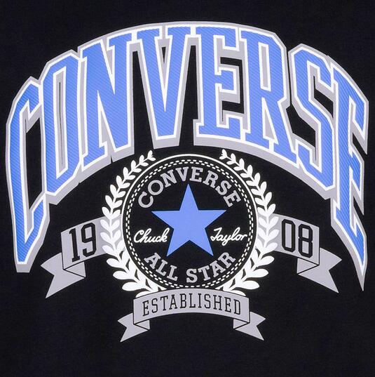 T-shirt ragazzo converse rec club - nero 3/3