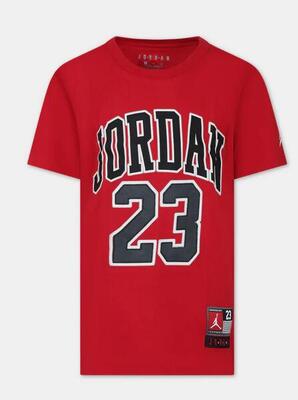 T-shirt ragazzo jordan practice flight - rosso