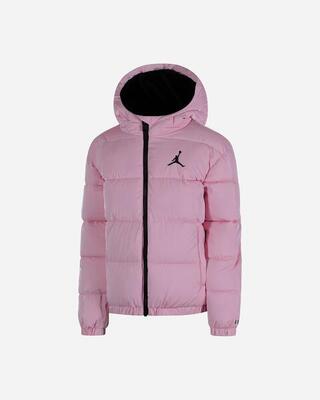 Giubbotto ragazza jordan boxy fit puffer- rosa