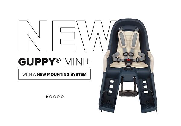 Siège avant pour vélo Guppy Mini+ Gris (c/bôite) 3/4