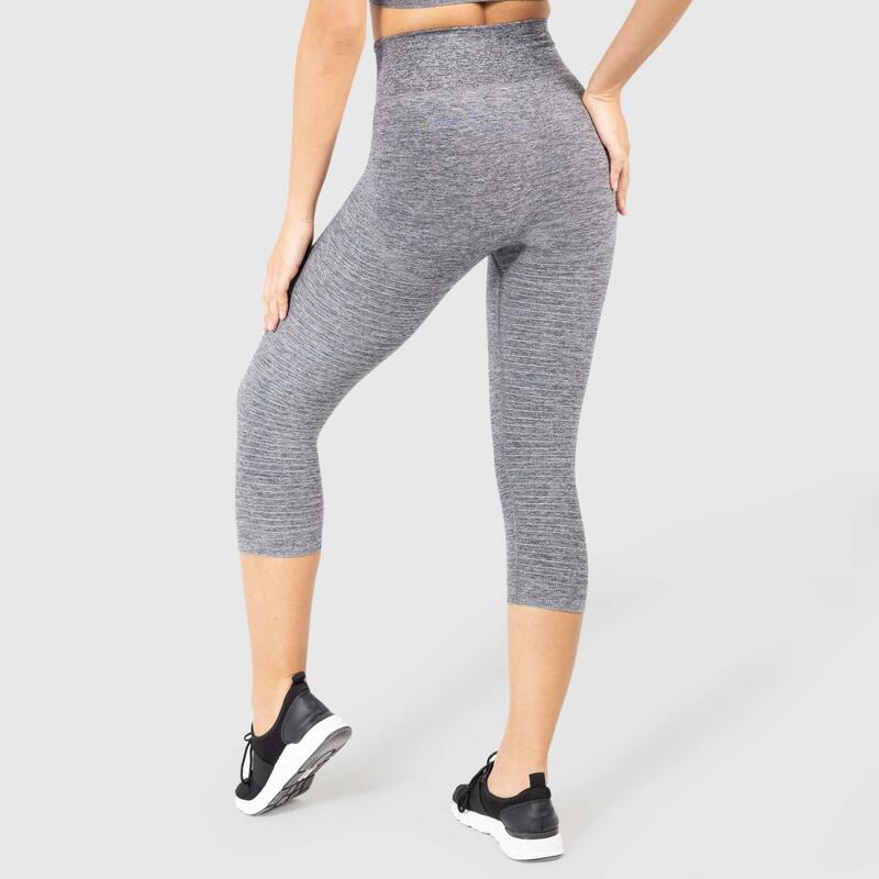 Damen Capri Leggings Anita Grau Melange für Sport & Freizeit