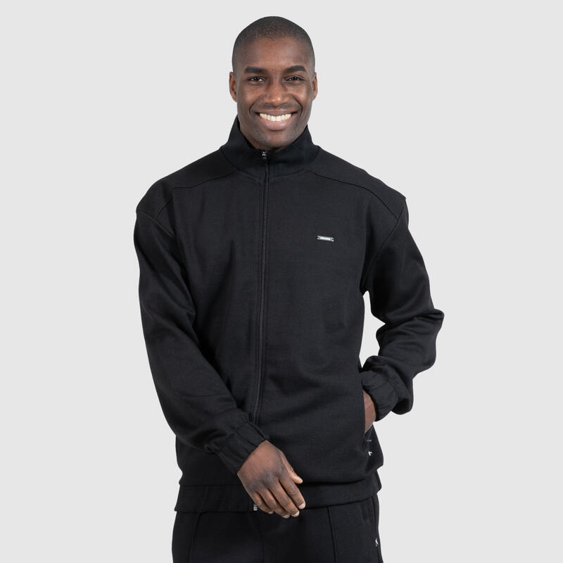 Herren Sweatjacke Julien Schwarz für Sport & Freizeit