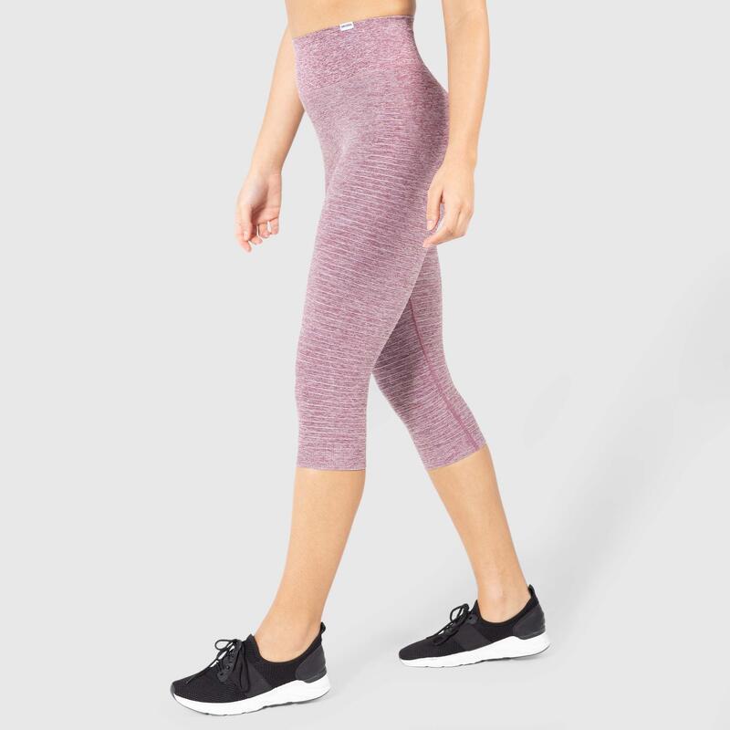 Damen Capri Leggings Anita Bordeaux Melange für Sport & Freizeit