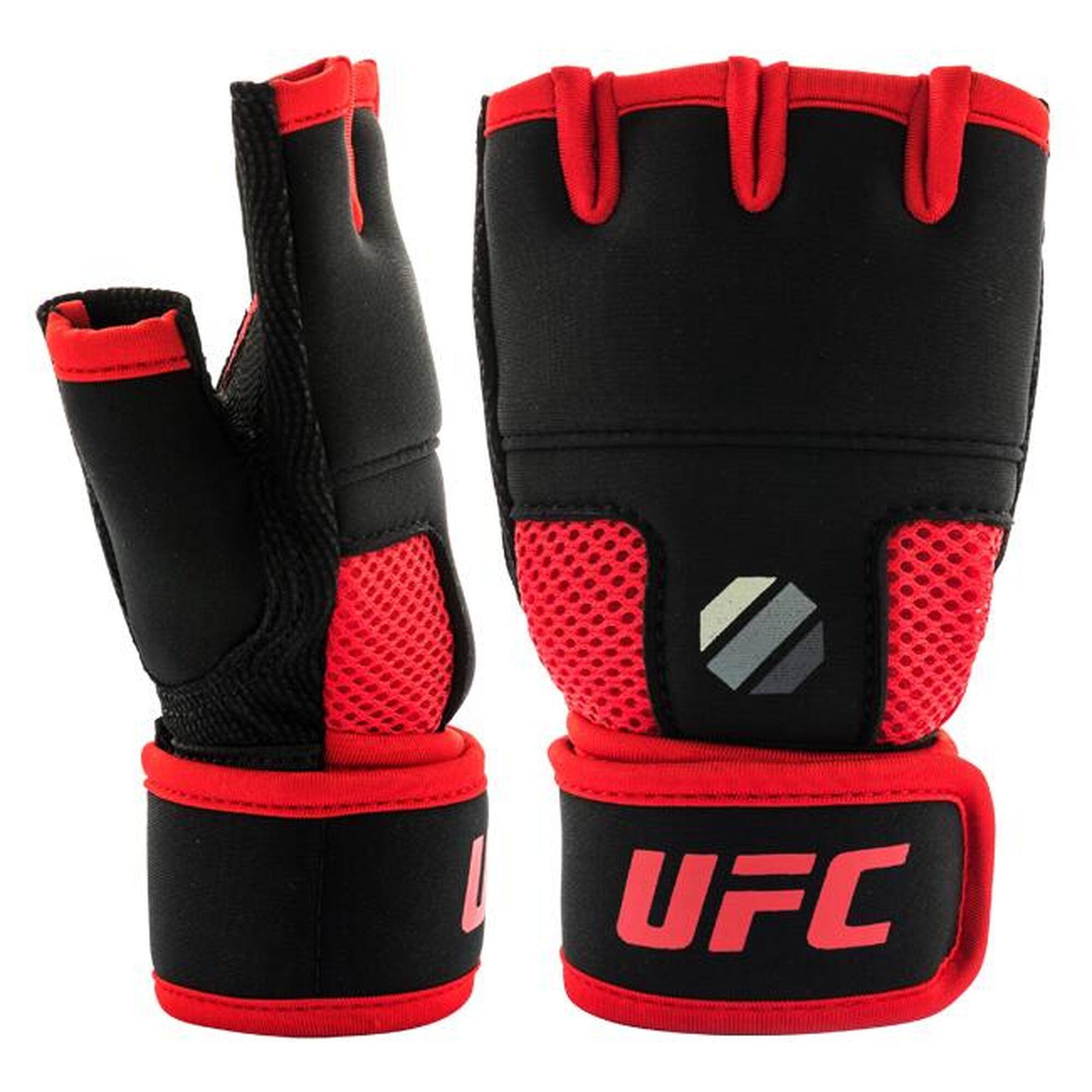 Manopla bajo guante de gel - UFC - Negro y rojo - Talla L/XL