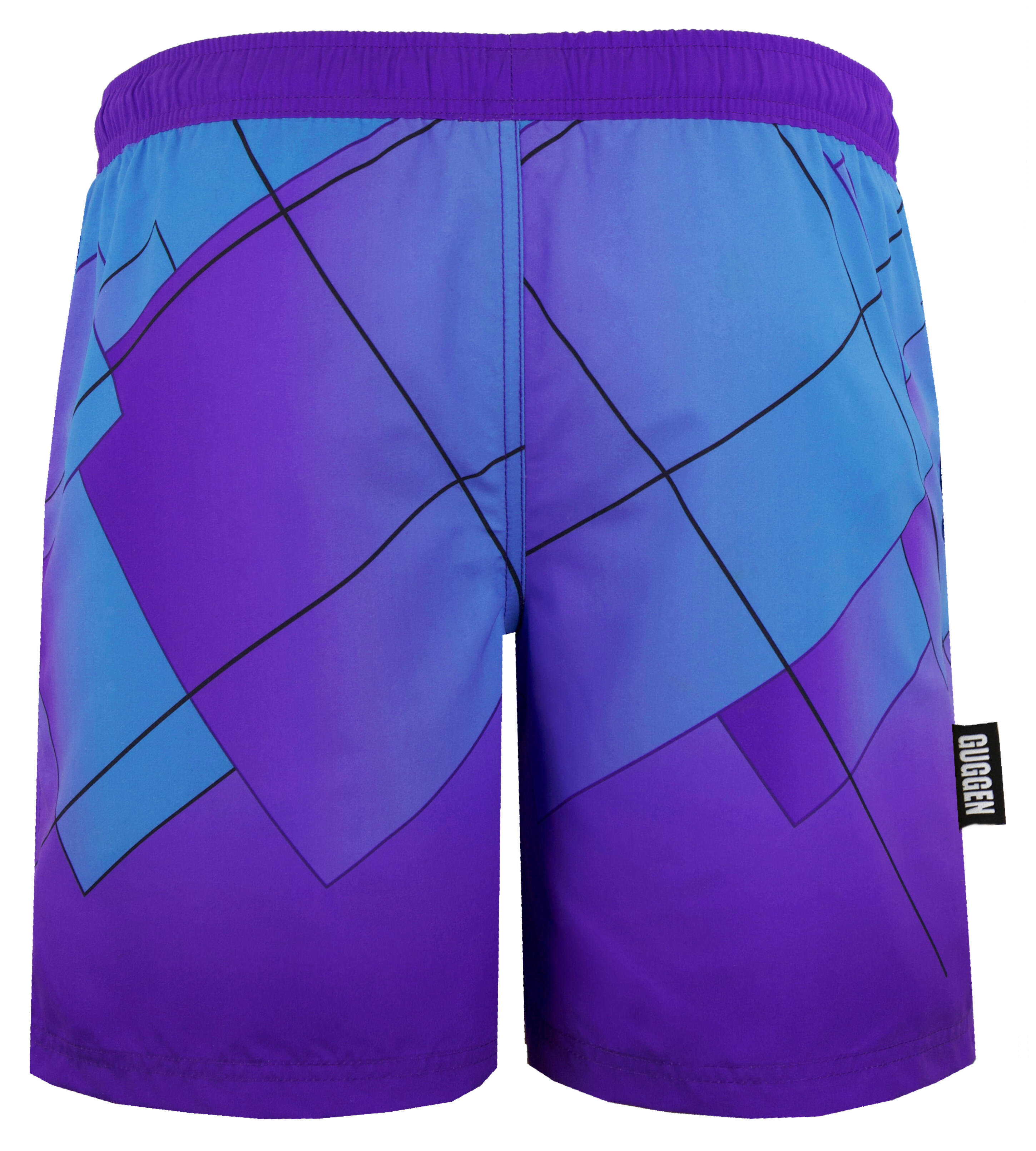 GUGGEN MOUNTAIN B8 Boardshort Short Maillot de bain homme avec motif 2/7